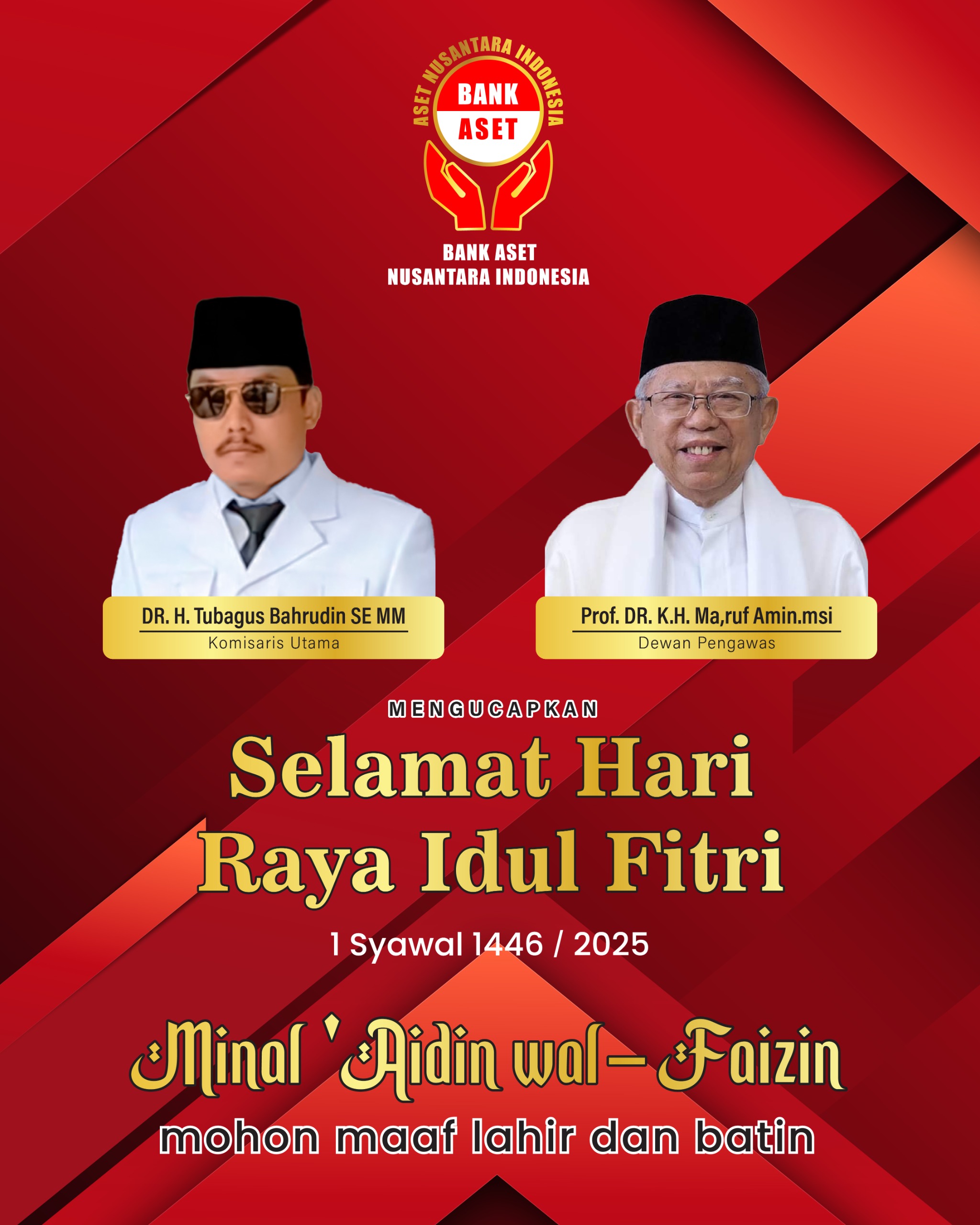 BANK ASET NUSANTARA INDONESIA UCAPKAN SELAMAT HARI RAYA IDUL FITRI 1446 H