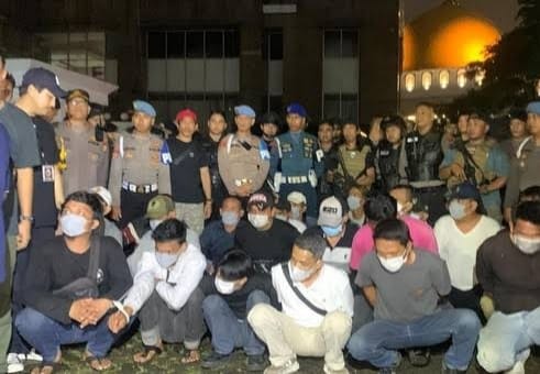 22 Preman Berkedok Ormas di CNI Puri Indah Jakarta Barat Diciduk Polisi